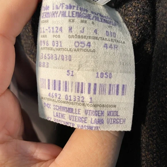 Hugo Boss Brown 44R Wool Sport Coat